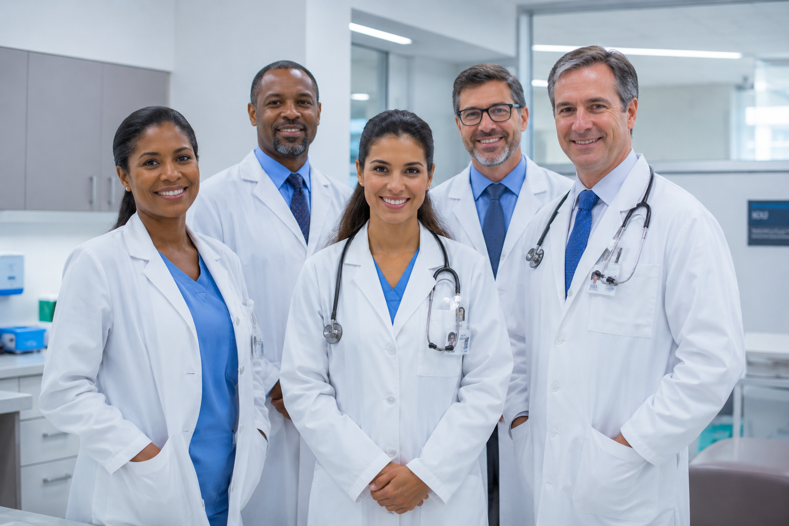 Equipe médica em hospital